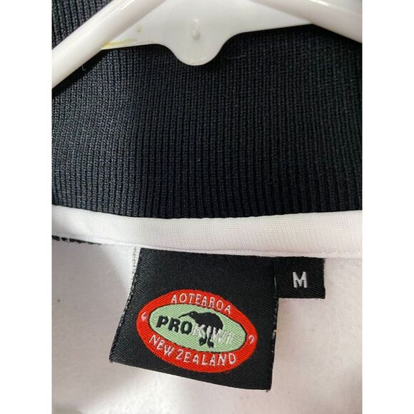 New Zealand Spell Out Full Zip Athletic Soccer Jacket M Vintage Retro - Picture 3 of 8